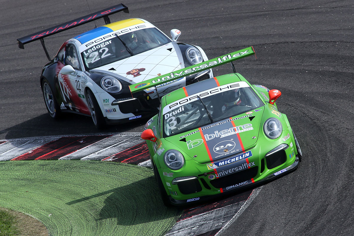 DOPPIO TRIS DI PILOTI TARGATO DINAMIC NELL'ULTIMO ROUND PORSCHE E SEAT DEL MUGELLO